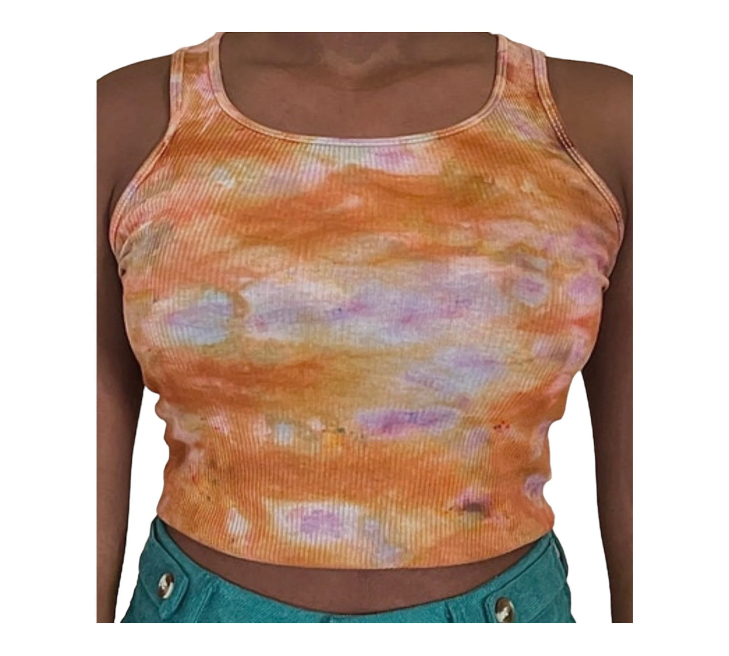 Tie Dye Tank Top, Hand Dyed Tank, Ribbed Tank Top, Unisex Tank Top