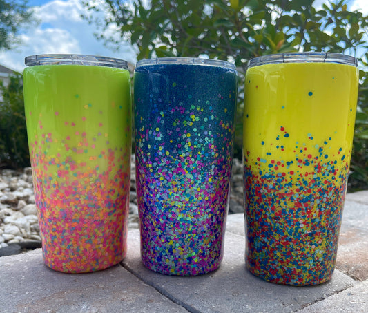 Lotta Luv Glitter Tumbler, Peaceful Bliss Glitter Tumbler, Give Kindness Glitter Tumbler, Glitter Tumbler