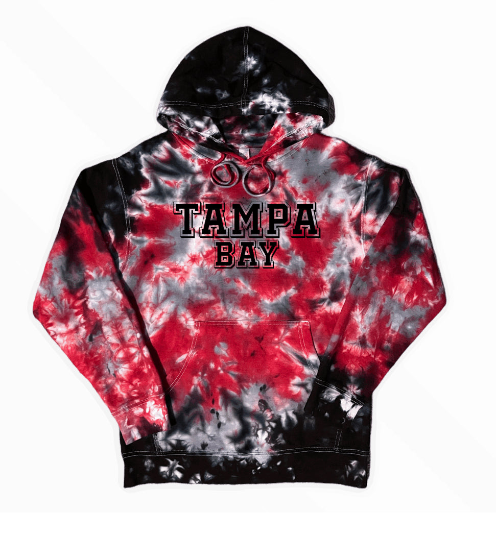 Tampa Bay Tie Dye Hoodie, Tie Dye Shirt, Football Shirt, Sport Shirt