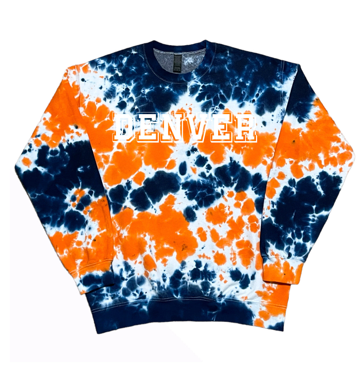 Denver Tie Dye Sweatshirt, Tie Dye Shirt, Football Shirt, Sport Shirt