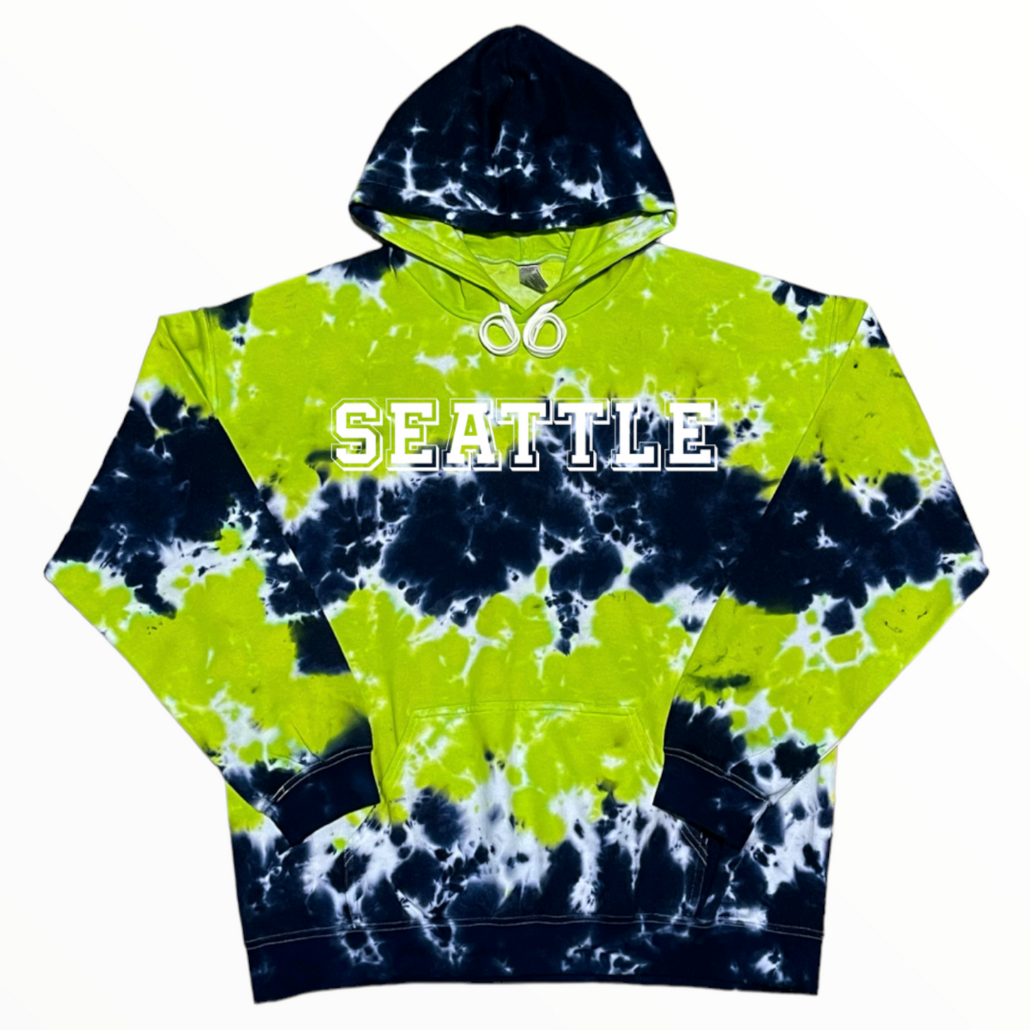 Seattle Tie Dye Hoodie, Tie Dye Shirt, Football Shirt, Sport Shirt