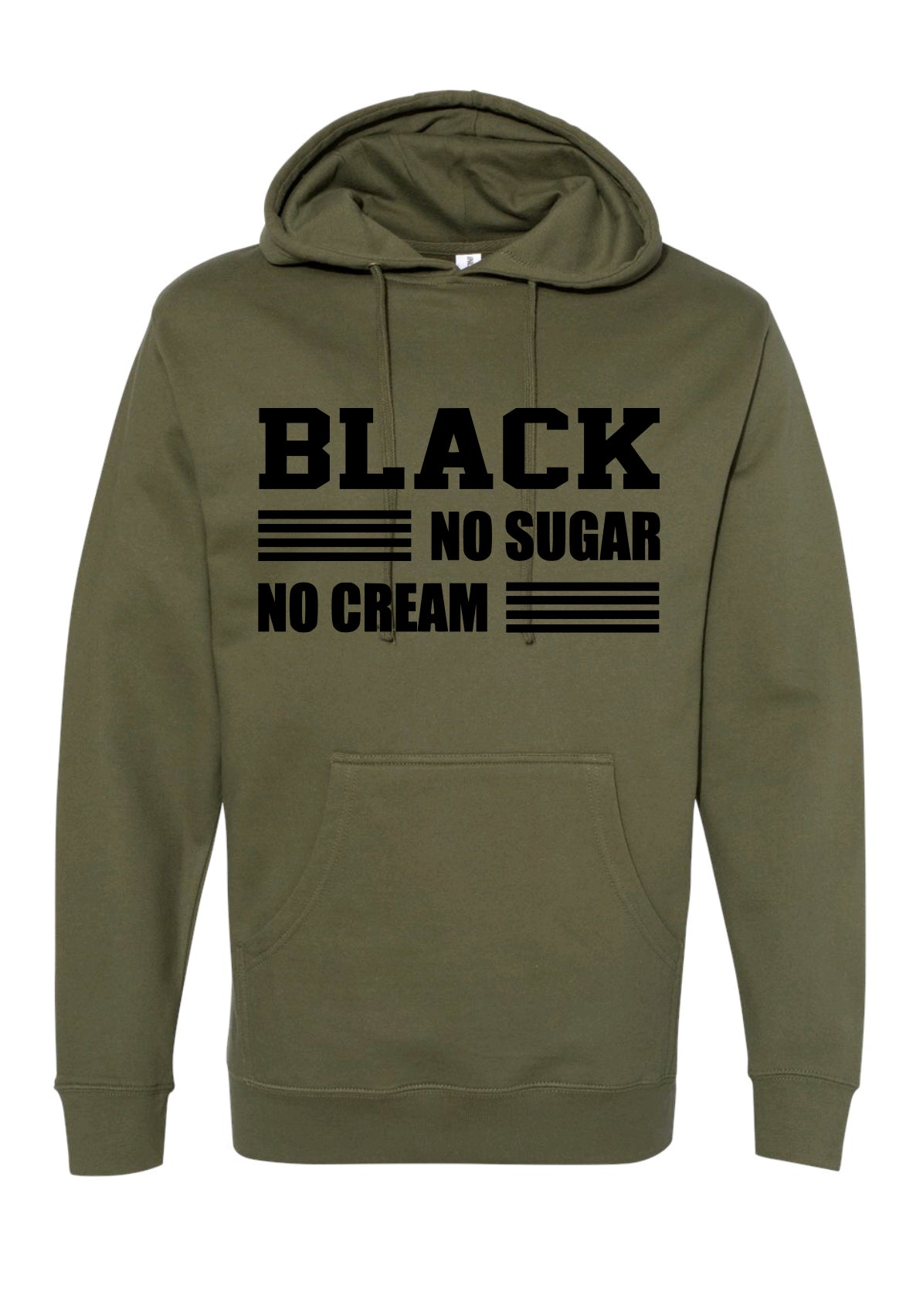 Black- No Sugar-No Cream Hoodie, Black Pride Shirt