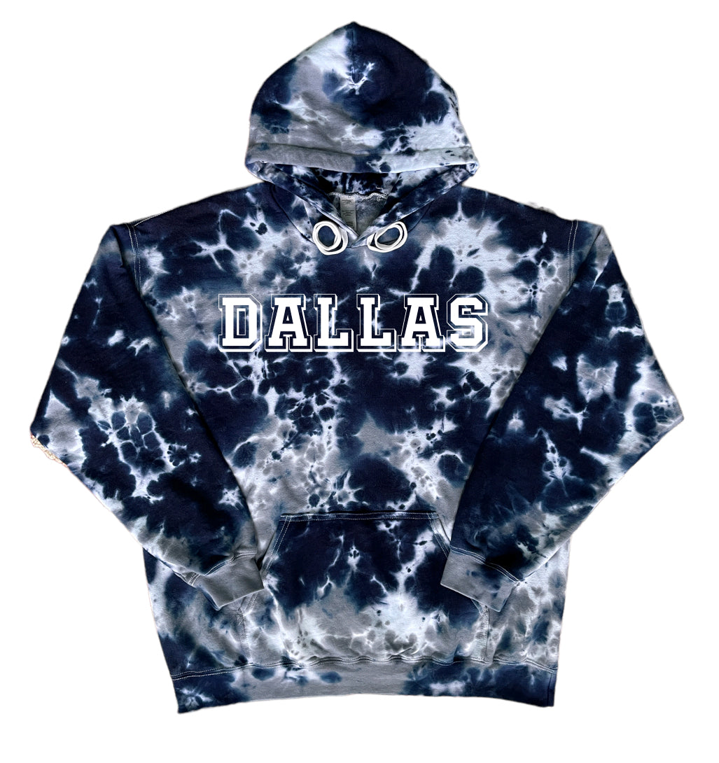 Dallas Tie Dye Hoodie, Tie Dye Shirt, Football Shirt, Sport Shirt