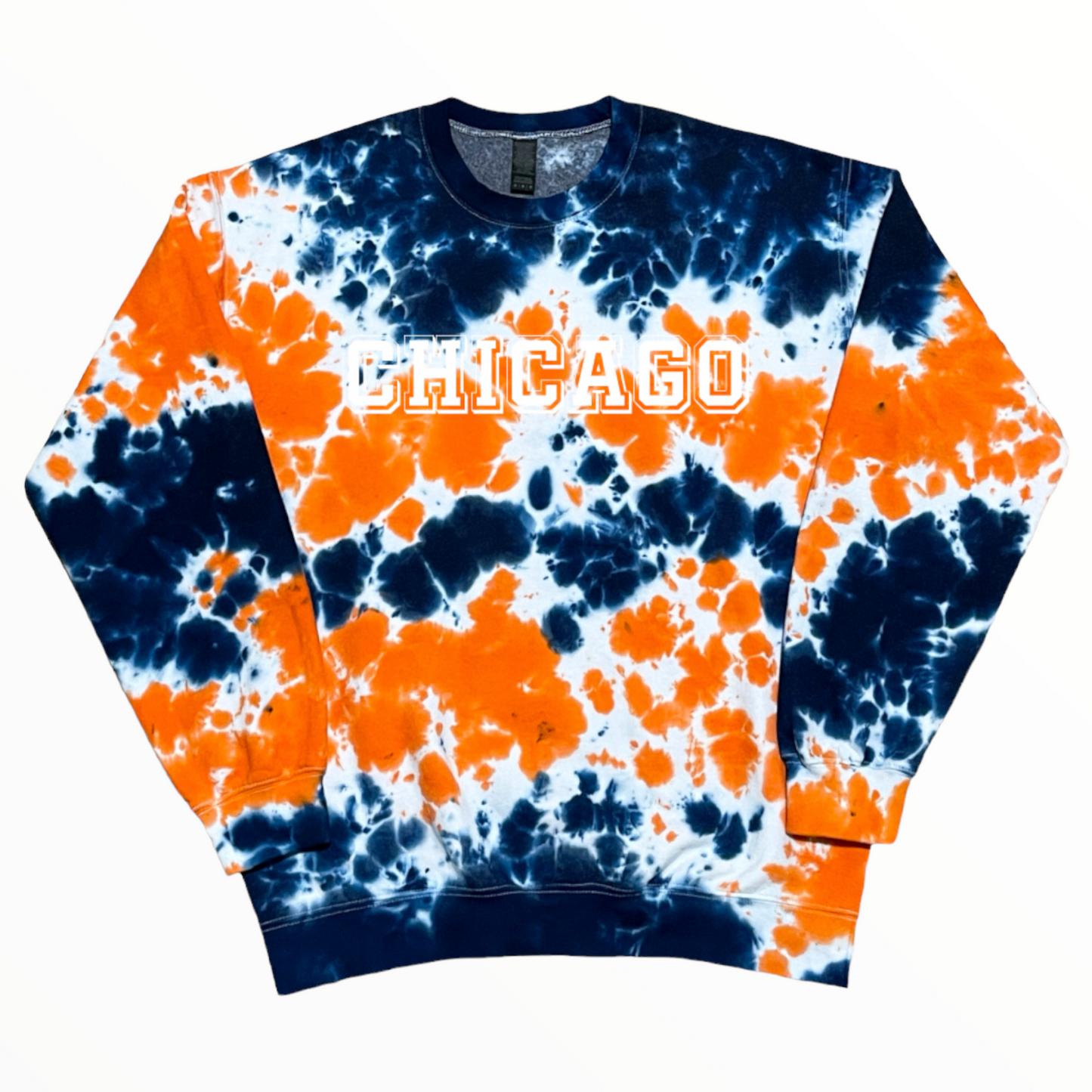 Chicago Tie Dye Sweatshirt, Tie Dye Shirt, Football Shirt, Sport Shirt