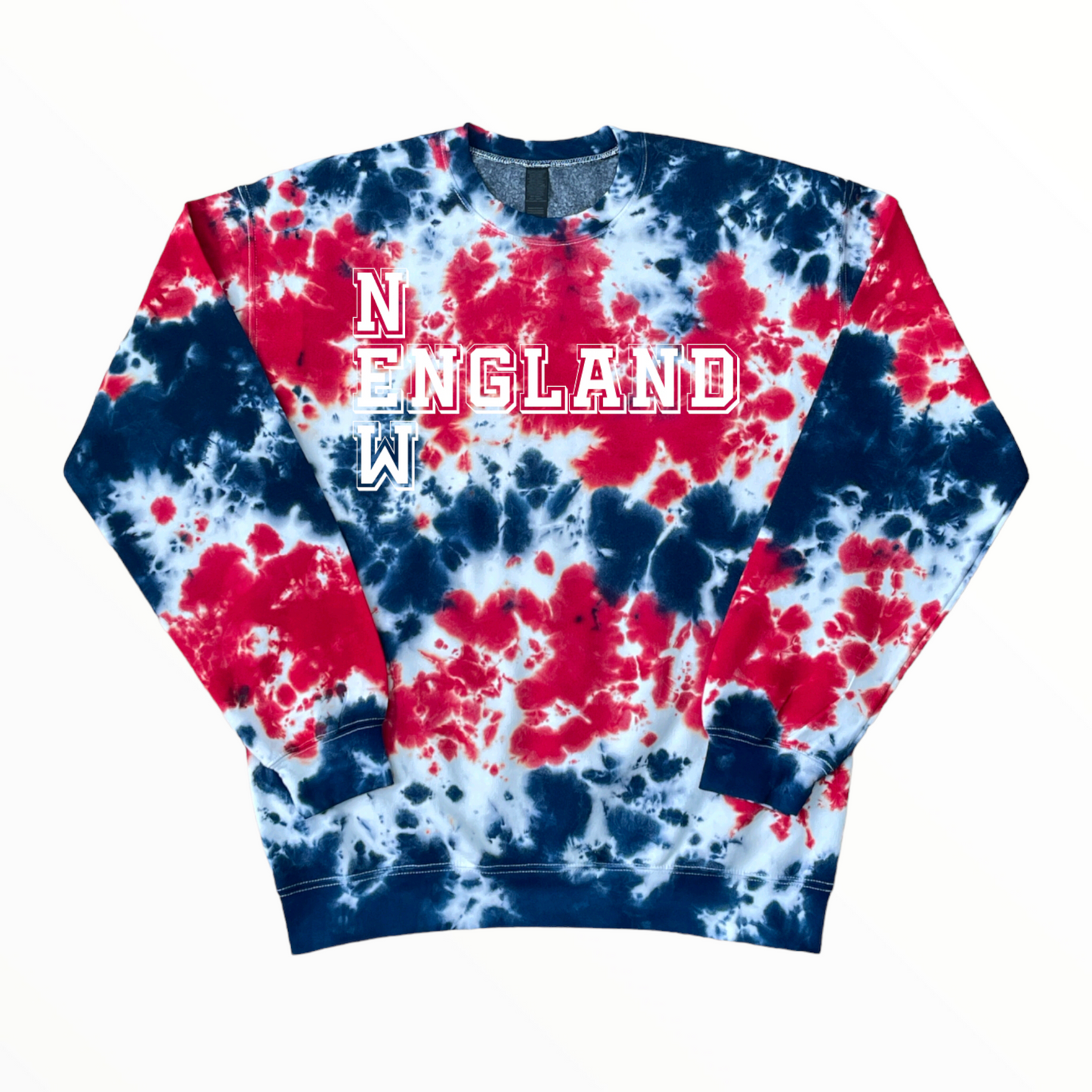 New England Tie Dye Sweatshirt, Tie Dye Shirt, Sport Shirt, Football Shirt