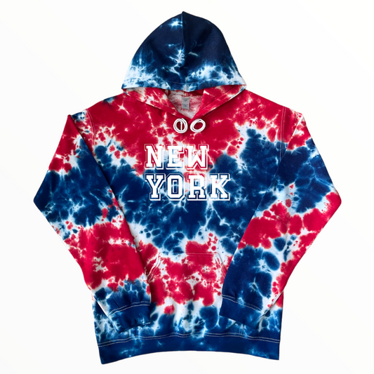 New York Tie Dye Hoodie, Tie Dye Shirt, Football Shirt, Sport Shirt