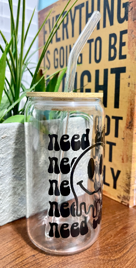 Need Coffee glass, Iced coffee glass, beer can glass, coffee glass with lid and straw….