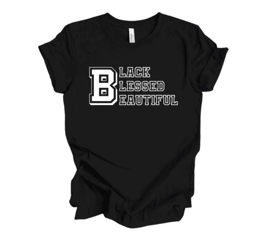 Black-Blessed-Beautiful T-Shirt, Melanin Shirt, Black Woman…