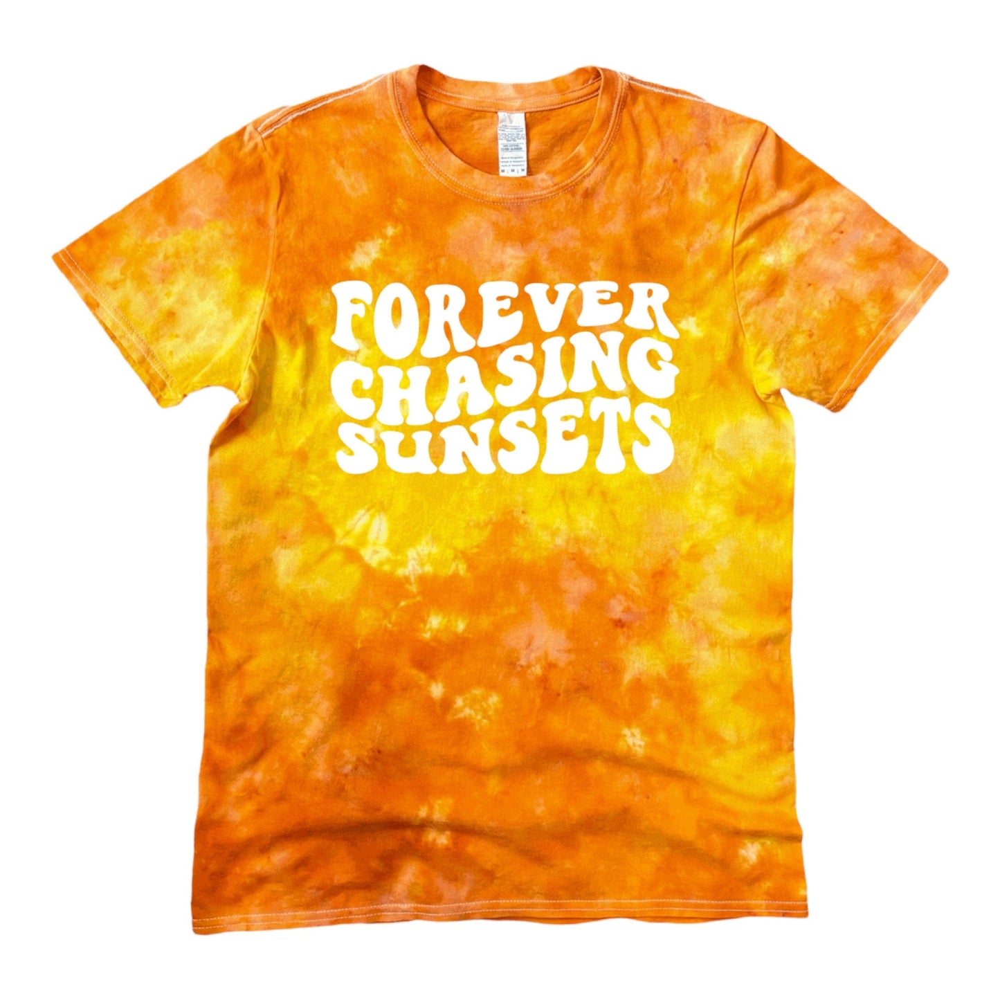 Youth Sunburst Tie Dye Shirt, Forever Chasing Sunsets Shirt, Youth Tie Dye Shirt, Unisex Tie Dye Shirt, Family Tie Dye Shirts