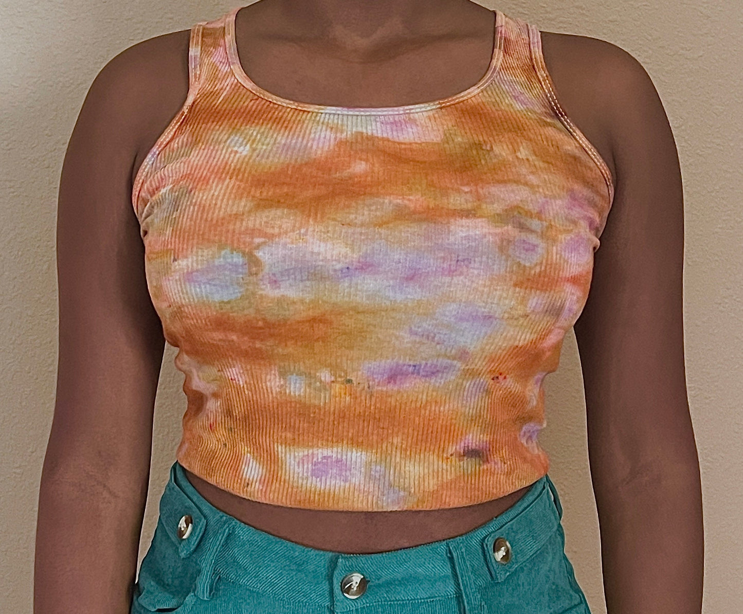 Tie Dye Tank Top, Hand Dyed Tank, Ribbed Tank Top, Unisex Tank Top