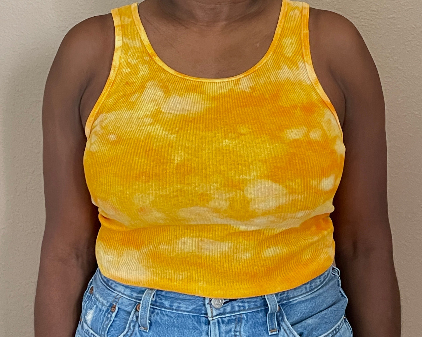 Tie Dye Tank Top, Hand Dyed Tank, Ribbed Tank Top, Unisex Tank Top