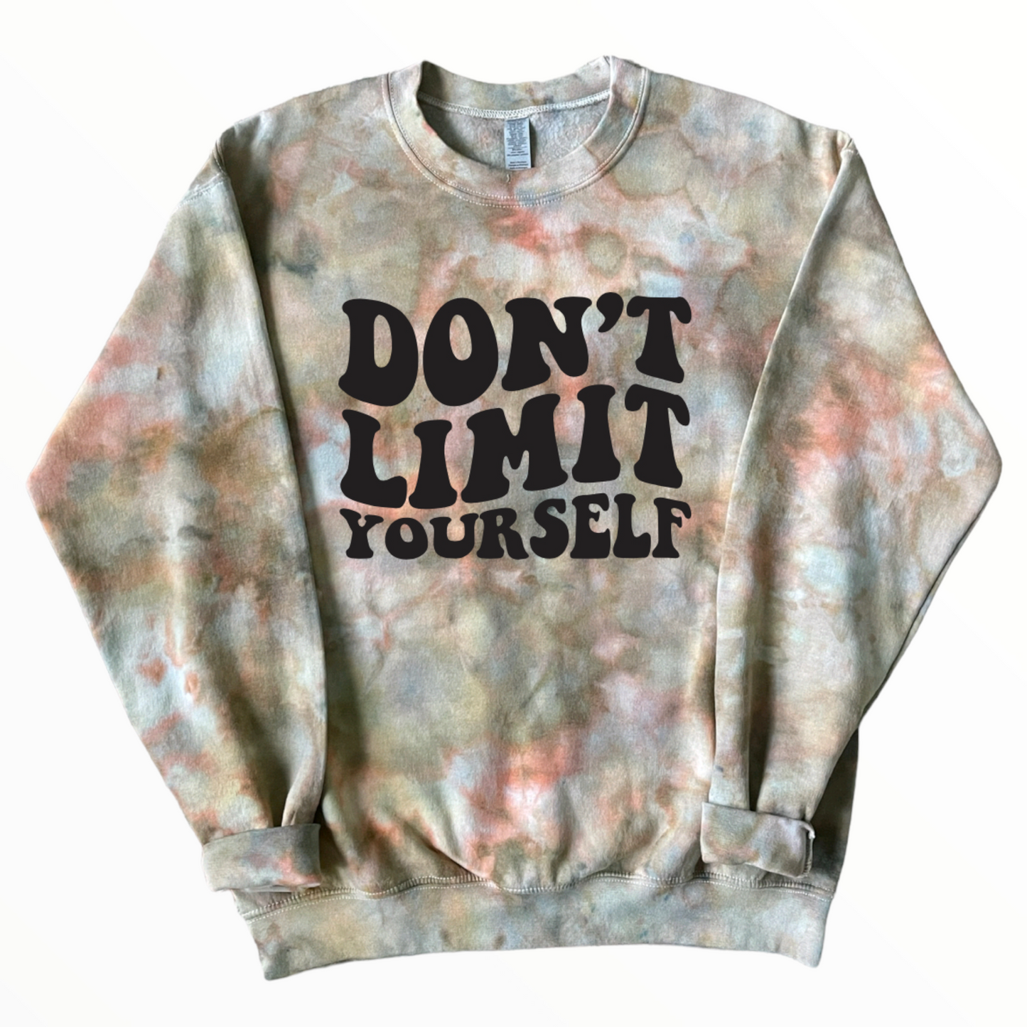 Don’t Limit Yourself Sweatshirt, Earthy Tie Dye Shirt, Tie Dye Sweatshirt, Vintage Shirt